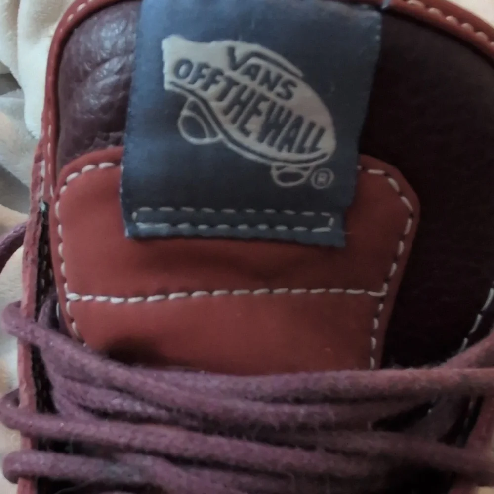 Vans SK8 Hi Shoes Women Size 6 Sneakers Red Suede Old Skool Sherpa Scotchgard‎